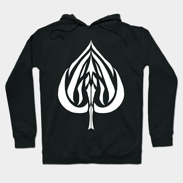 Ace of Spades White Full Size Hoodie by Awsumniss